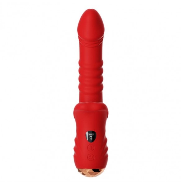 MizzZee - MiAi Thrusting Vibrator (Chargeable - Red)